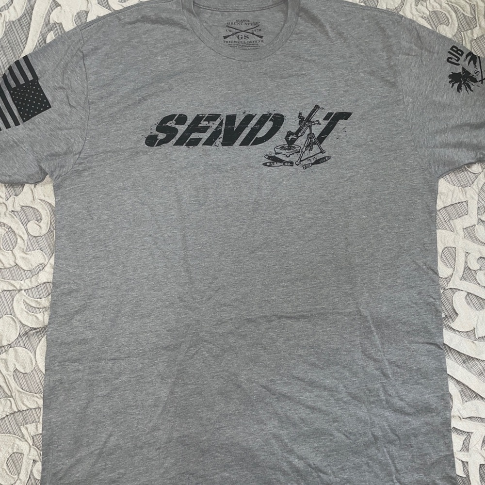 Gray Grunt Style T Shirt